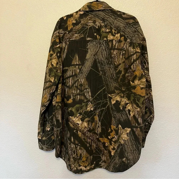 Mossy Oak Camo Classics Camouflage Long Sleeve Button Down Shirt Size XL - Picture 9 of 9